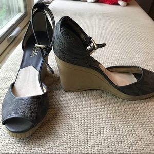 Michael Kors logo wedges
